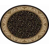 Radici USA Como 1599/1515/Black 5'3 Round Rug