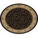 Radici USA Como 1599/1515/Black 5'3 Round Rug