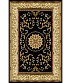 Radici USA Noble 1419/1324 Black Rug 2 ft. 2 X 8 ft. Rectangle