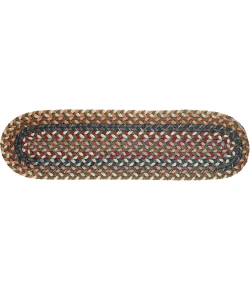 Rhody Astoria Greengrass AS22 8 in. X 28 in. Stair Tread Set-of-13 Braided Rug