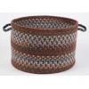Rhody Astoria Walnut AS32 18 in. X 12 in. Basket Braided Rug