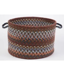 Rhody Astoria Walnut AS32 18 in. X 12 in. Basket Braided Rug