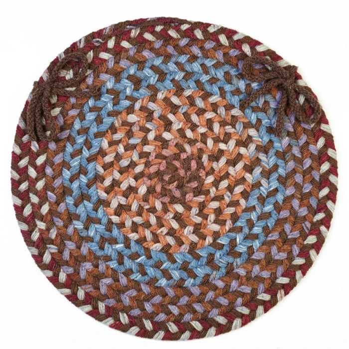 Rhody Astoria Walnut AS32 15 in. X 15 in. Chair Pad Set-of-4 Rug