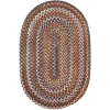 Rhody Astoria Walnut AS32 2 ft. X 3 ft. Oval Braided Rug