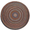Rhody Astoria Walnut AS32 6 ft. X 6 ft. Round Braided Rug
