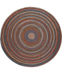 Rhody Astoria Walnut AS32 6 ft. X 6 ft. Round Braided Rug