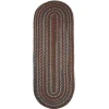 Rhody Astoria Walnut AS32 2 ft. X 8 ft. Oval Runner Braided Rug