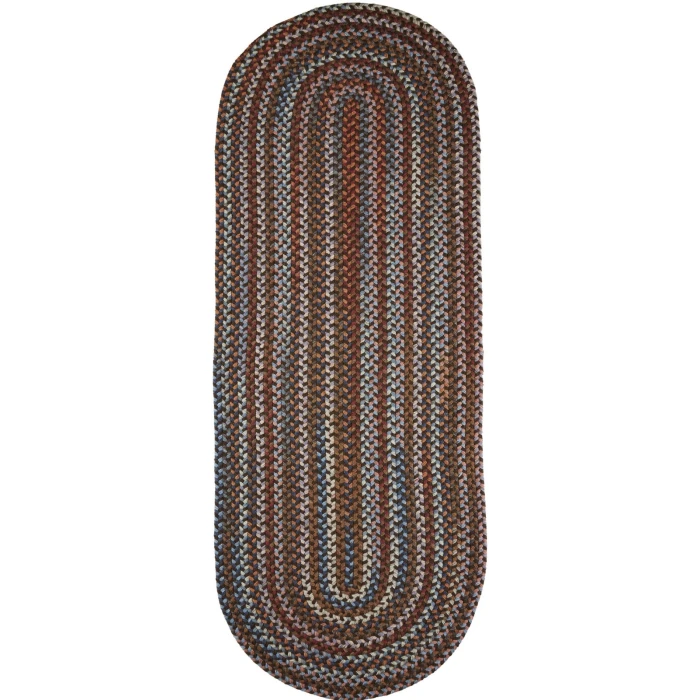 Rhody Astoria Walnut AS32 2 ft. X 4 ft. Oval Runner Rug