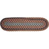 Rhody Astoria Walnut AS32 8 in. X 28 in. Stair Tread Set-of-13 Braided Rug