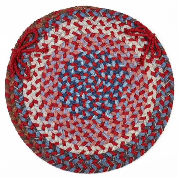Rhody Astoria Red Velvet AS42 15 in. X 15 in. Chair Pad Rug