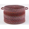 Rhody Astoria Red Velvet AS42 18 in. X 12 in. Basket Braided Rug