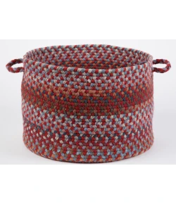 Rhody Astoria Red Velvet AS42 18 in. X 12 in. Basket Braided Rug