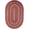 Rhody Astoria Red Velvet AS42 2 ft. X 3 ft. Oval Braided Rug