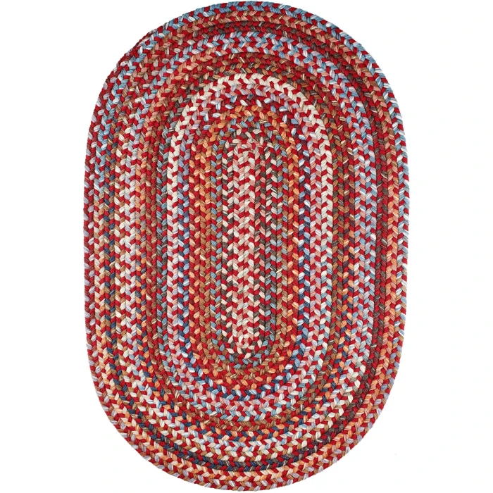 Rhody Astoria Red Velvet AS42 4 ft. X 6 ft. Oval Rug