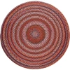 Rhody Astoria Red Velvet AS42 6 ft. X 6 ft. Round Braided Rug