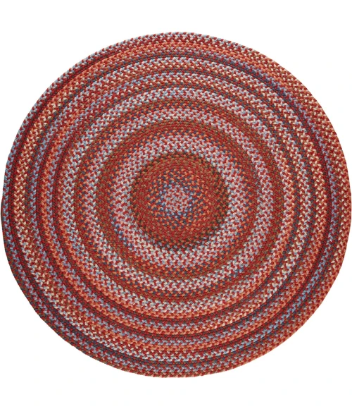Rhody Astoria Red Velvet AS42 4 ft. X 4 ft. Round Rug