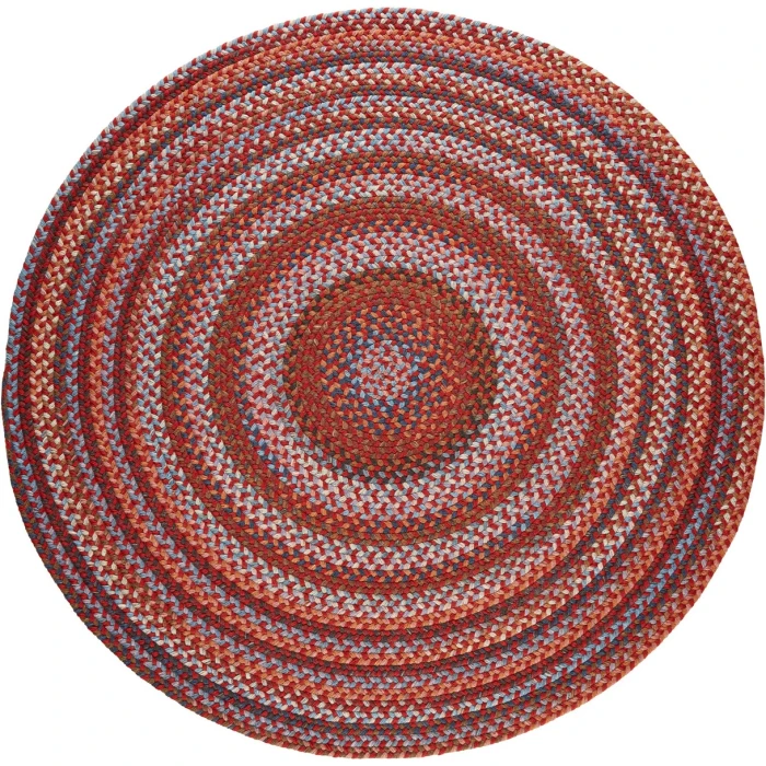 Rhody Astoria Red Velvet AS42 6 ft. X 6 ft. Round Rug