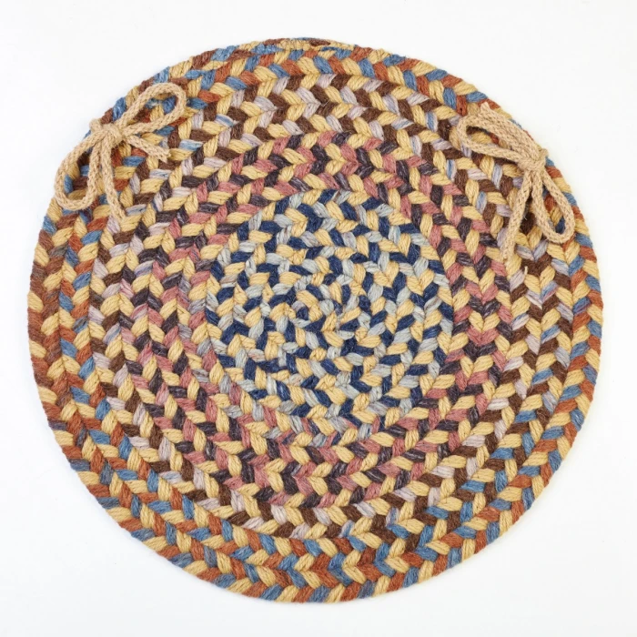 Rhody Astoria Wheat Field AS52 15 in. X 15 in. Chair Pad Set-of-4 Rug