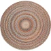 Rhody Astoria Wheat Field AS52 4 ft. X 4 ft. Round Braided Rug