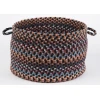 Rhody Astoria Black Rock AS82 18 in. X 12 in. Basket Braided Rug