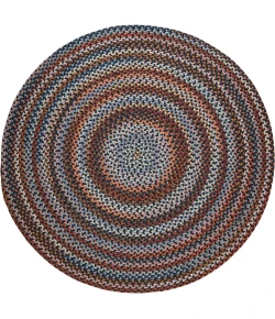 Rhody Astoria Black Rock AS82 6 ft. X 6 ft. Round Braided Rug