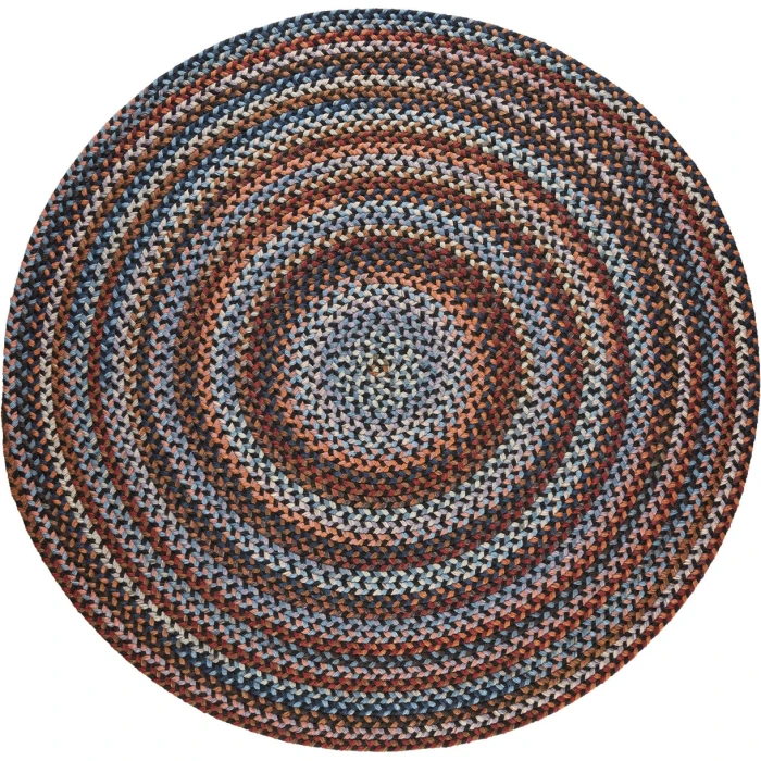 Rhody Astoria Black Rock AS82 6 ft. X 6 ft. Round Rug