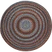 Rhody Astoria Black Rock AS82 4 ft. X 4 ft. Round Braided Rug