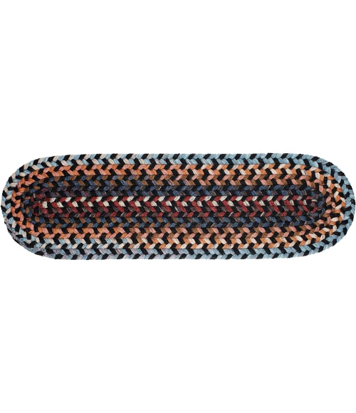 Rhody Astoria Black Rock AS82 8 in. X 28 in. Stair Tread Set-of-13 Rug