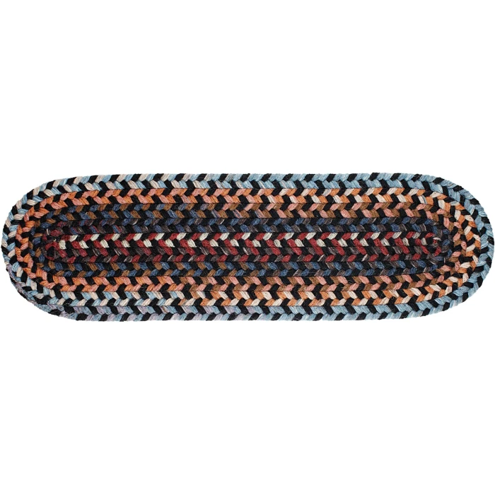 Rhody Astoria Black Rock AS82 8 in. X 28 in. Stair Tread Rug