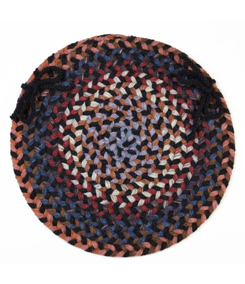 Rhody Astoria Black Rock AS82 15 in. X 15 in. Chair Pad Rug