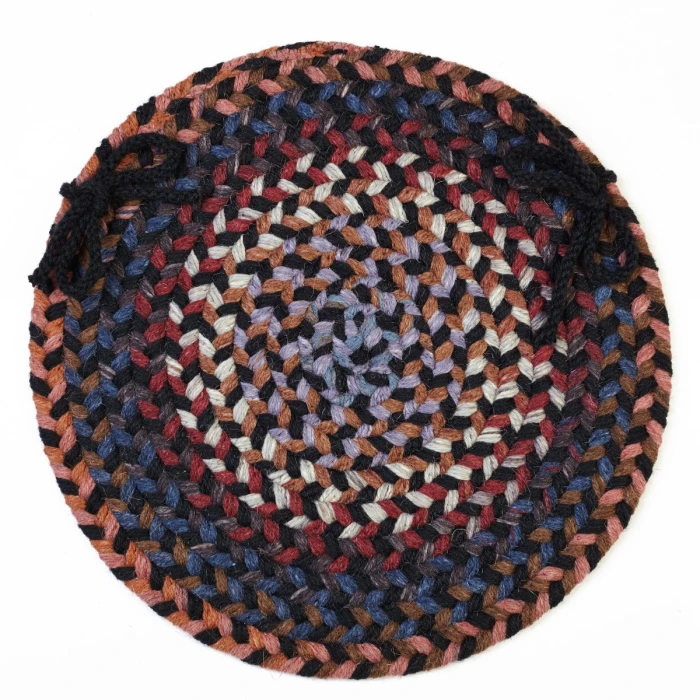 Rhody Astoria Black Rock AS82 15 in. X 15 in. Chair Pad Set-of-4 Rug