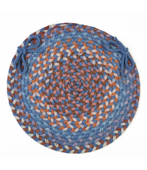 Rhody Astoria Blue Dragon AS92 15 in. X 15 in. Chair Pad Set-of-4 Rug