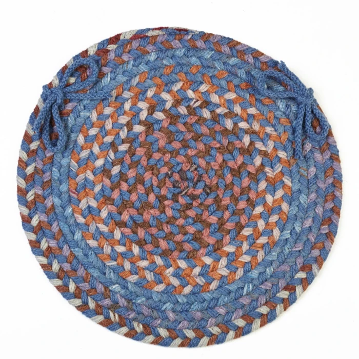 Rhody Astoria Blue Dragon AS92 15 in. X 15 in. Chair Pad Set-of-4 Rug