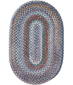 Rhody Astoria Blue Dragon AS92 3 ft. X 5 ft. Oval Braided Rug