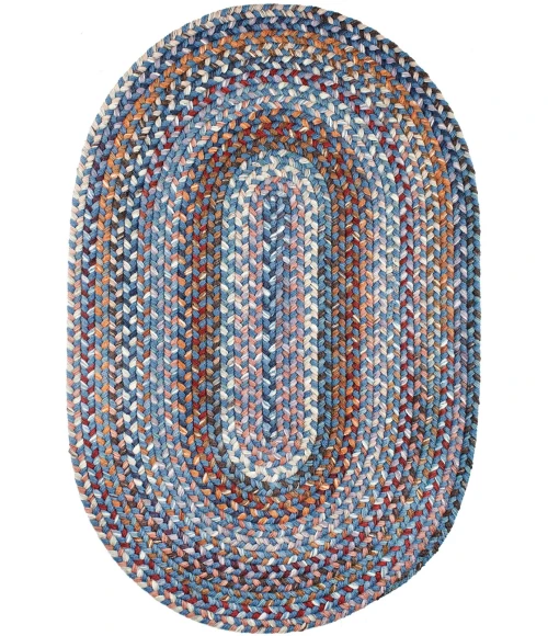 Rhody Astoria Blue Dragon AS92 3 ft. X 5 ft. Oval Rug