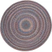 Rhody Astoria Blue Dragon AS92 4 ft. X 4 ft. Round Braided Rug