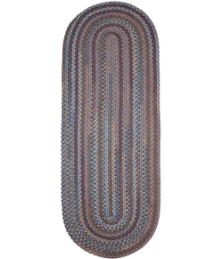 Rhody Astoria Blue Dragon AS92 2 ft. X 4 ft. Oval Runner Braided Rug