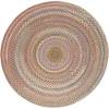 Rhody Bar Harbor Mocha BH37 4 ft. X 4 ft. Round Braided Rug