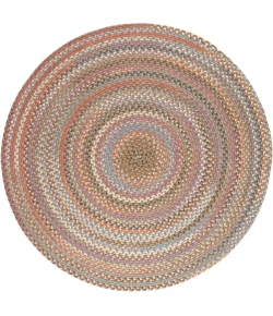 Rhody Bar Harbor Mocha BH37 10 ft. X 10 ft. Round Braided Rug