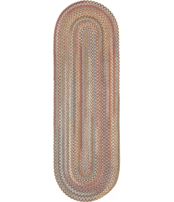Rhody Bar Harbor Mocha BH37 2 ft. X 10 ft. Oval Runner Braided Rug