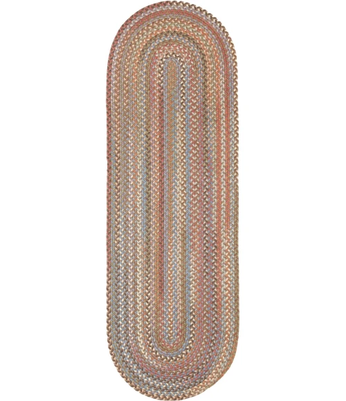 Rhody Bar Harbor Mocha BH37 2 ft. X 10 ft. Oval Runner Rug