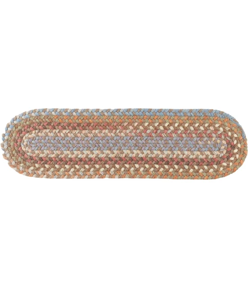 Rhody Bar Harbor Mocha BH37 8 in. X 28 in. Stair Tread Rug