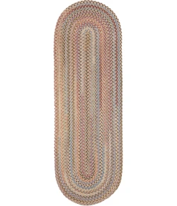 Rhody Bar Harbor Butterfield BH57 2 ft. X 4 ft. Oval Runner Braided Rug