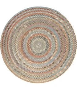 Rhody Bar Harbor Seaweed BH67 4 ft. X 4 ft. Round Braided Rug