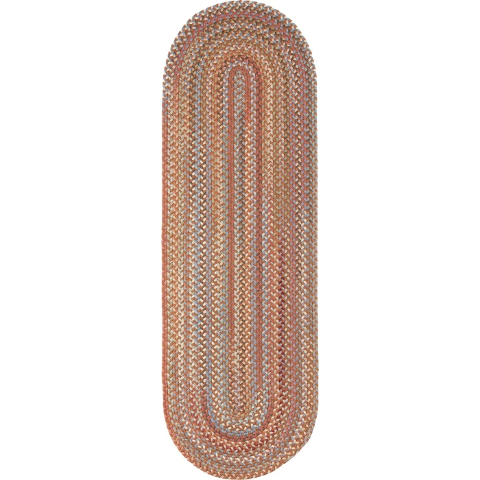 Rhody Bar Harbor Bombay BH77 2 ft. X 8 ft. Oval Runner Rug
