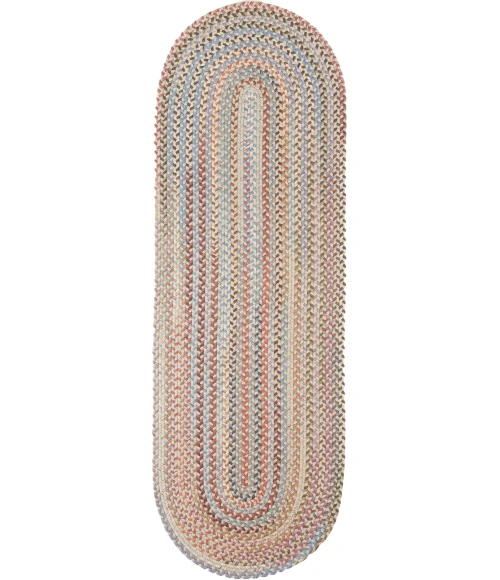 Rhody Bar Harbor Graphite BH87 2 ft. X 10 ft. Oval Runner Rug