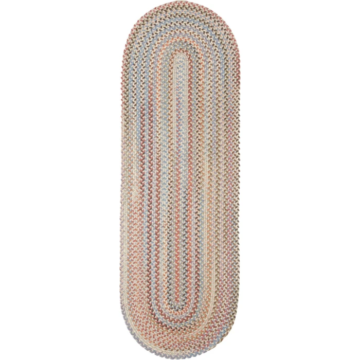 Rhody Bar Harbor Graphite BH87 2 ft. X 8 ft. Oval Runner Rug