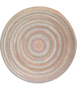 Rhody Bar Harbor Graphite BH87 8 ft. X 8 ft. Round Braided Rug