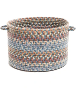 Rhody Bar Harbor Bluestone BH97 18 in. X 12 in. Basket Braided Rug