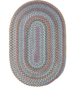 Rhody Bar Harbor Bluestone BH97 7 ft. X 9 ft. Oval Braided Rug